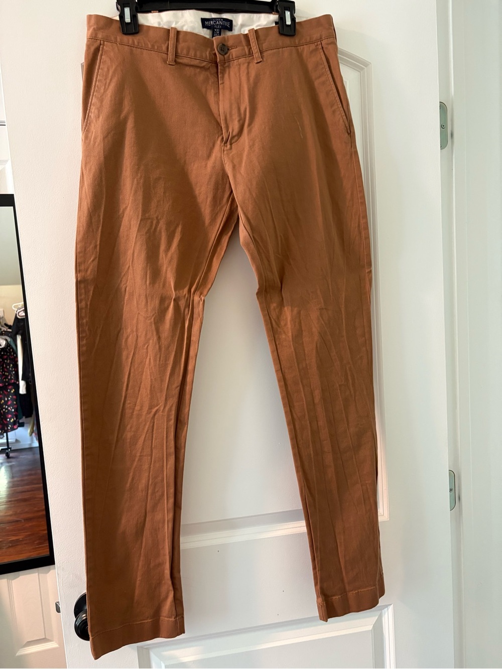 J. Crew Rust Tan Slim Chinos